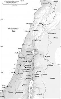 Palestine and surrounding countries