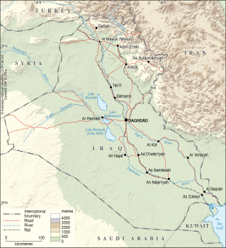 Iraq - Roads, rail and rivers