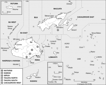 Fiji 1997 constituencies