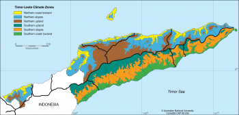 Timor-Leste climatic zones