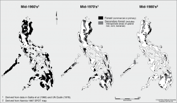 Forest cover of Philippines