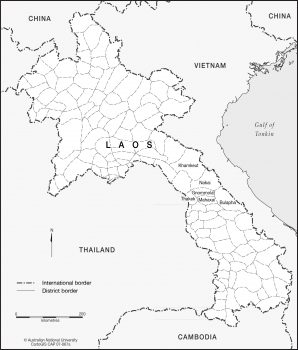 Laos - District borders