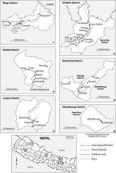 Select Nepal districts