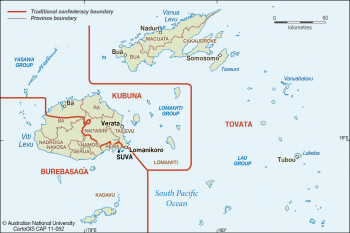 Fiji administration map