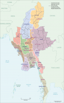 Myanmar 2010 boundaries