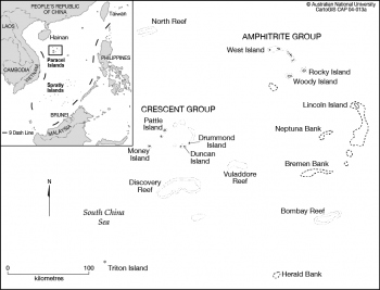 Crescent and Amphitrite Islands, South China Sea