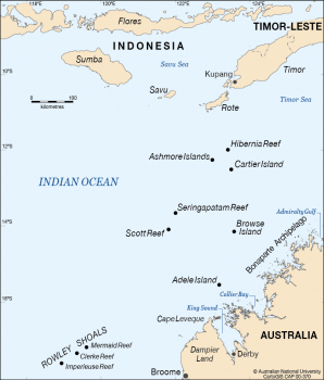 Bonaparte Archipelago and nearby islands and reefs.