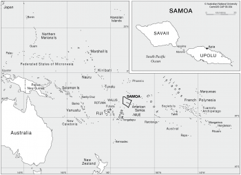 Samoa in the Pacific