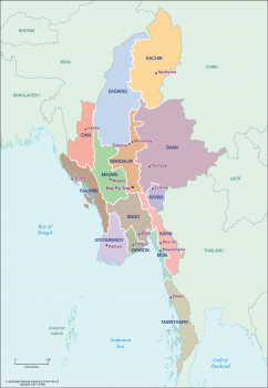Myanmar states/regions