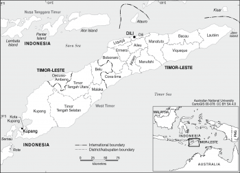 Timor - districts/kabupatens