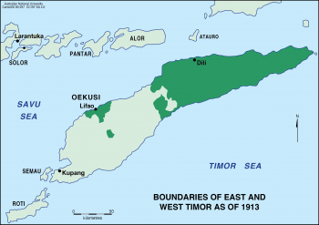 East and West Timor - 1913